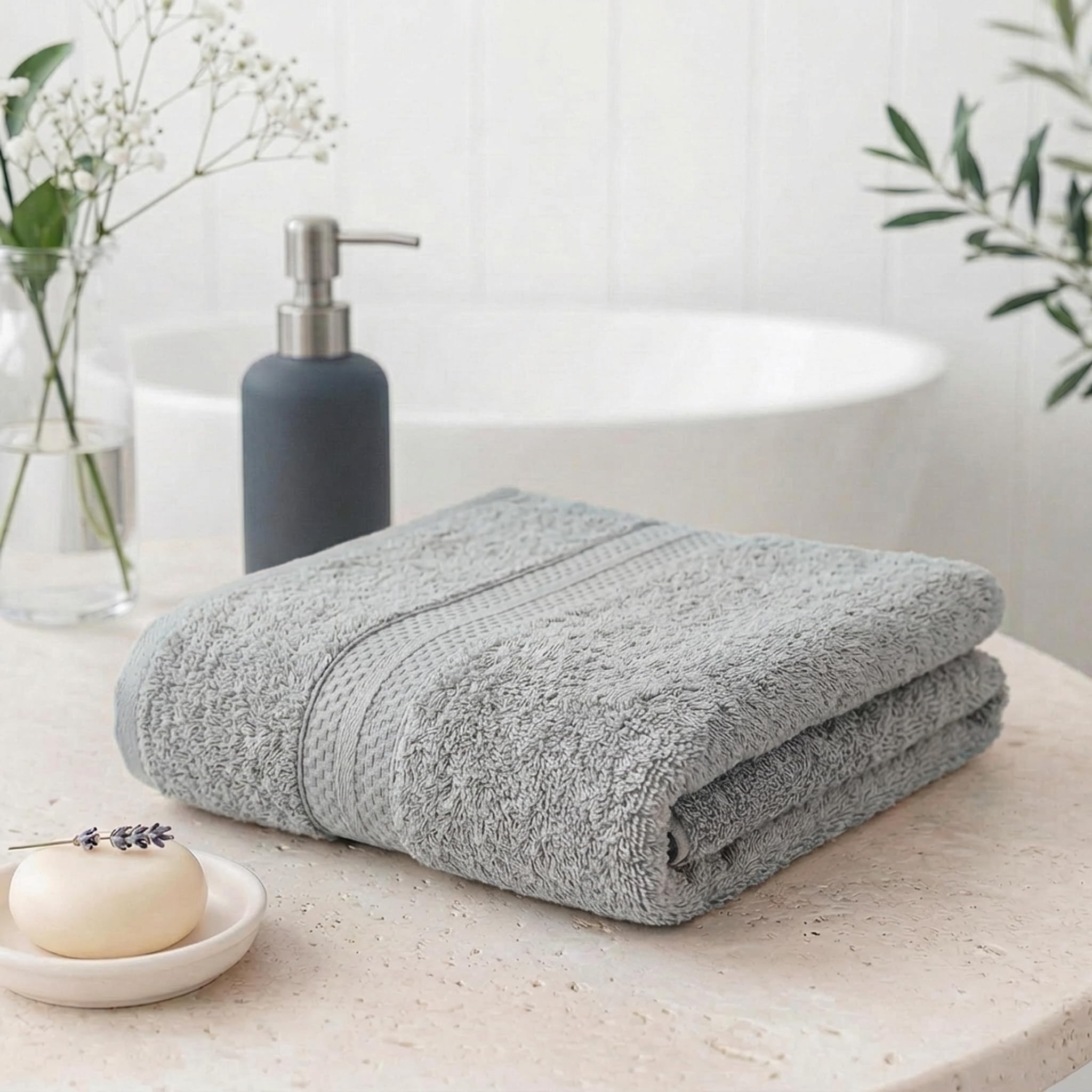 Livspace Bath Towel | 475 GSM | Towels for Bath Large Size, 75 x 150 cm, 100% Cotton, Solid Dyed, Super Soft, Absorbent (Paleto Collection - Graphite - Pack of 1)-image-43