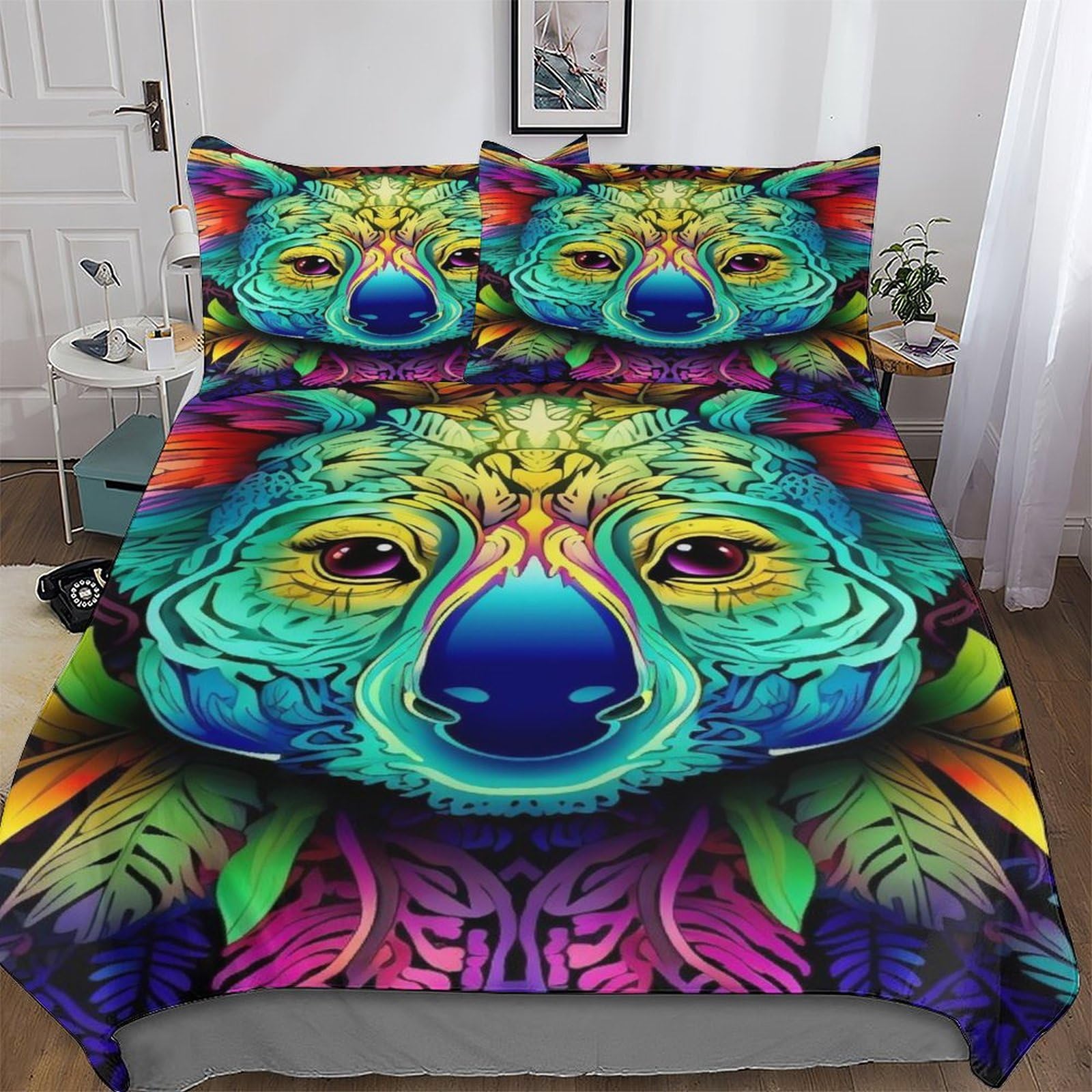 Housse de couette koala zippée pour en finir avec la couette qui glisse