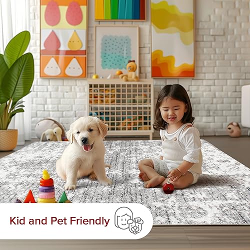 Miniatura 7 de NuLOOM Alfombra de área, 2 pies 6 pulgadas x 14 pies, gris