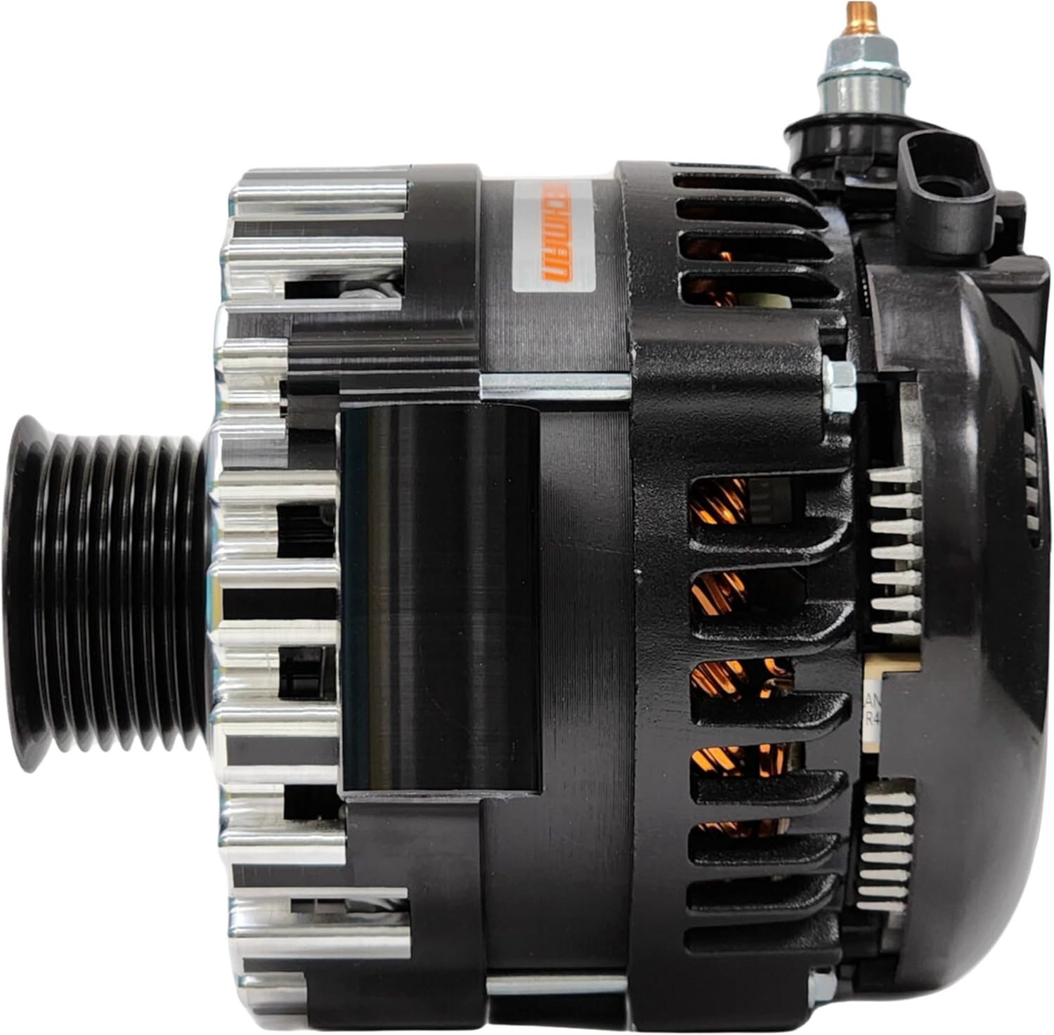 Mechman Alternators 400 Amp Billet Elite Series Alternator compatible with most Ford Gas/Diesel applications
