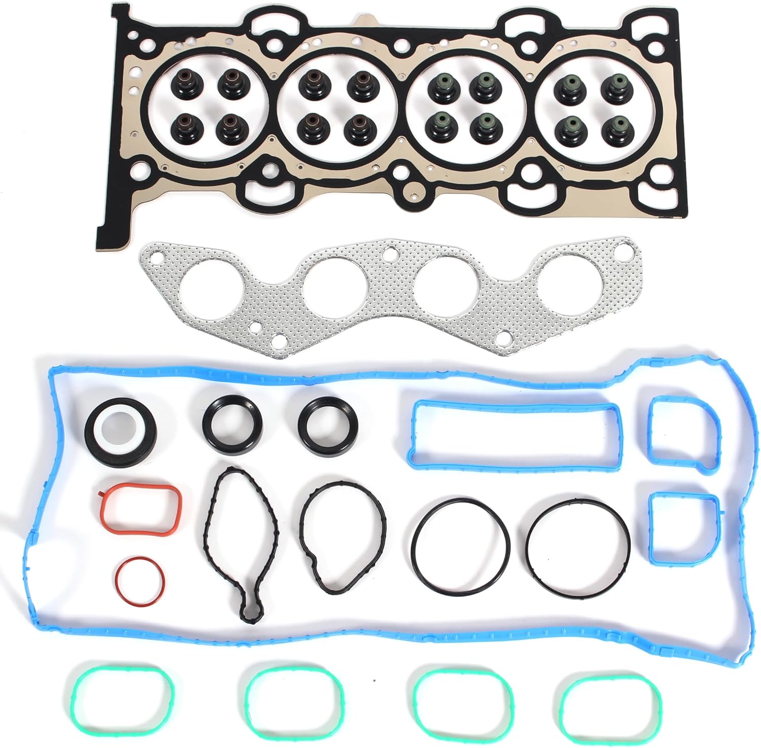 AUCERAMIC VS50877R Cylinder Head Gasket Set Fit for 2012-2017 Ford Focus 2.0L L4 HGS4236 HS54995