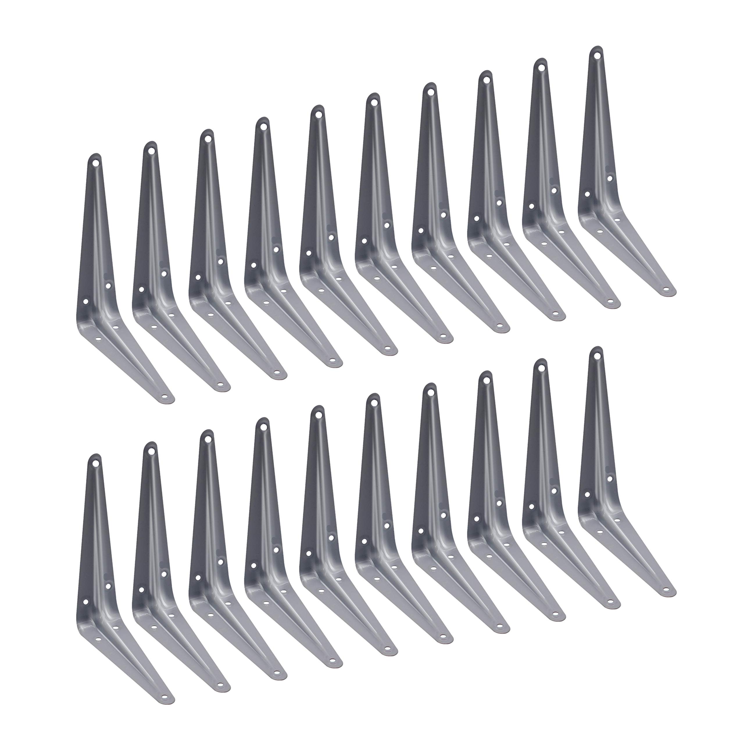 Eai Silver/Grey 150X125mm / 6X5" Original London Pattern Shelf Bracket | | Pack Of 20