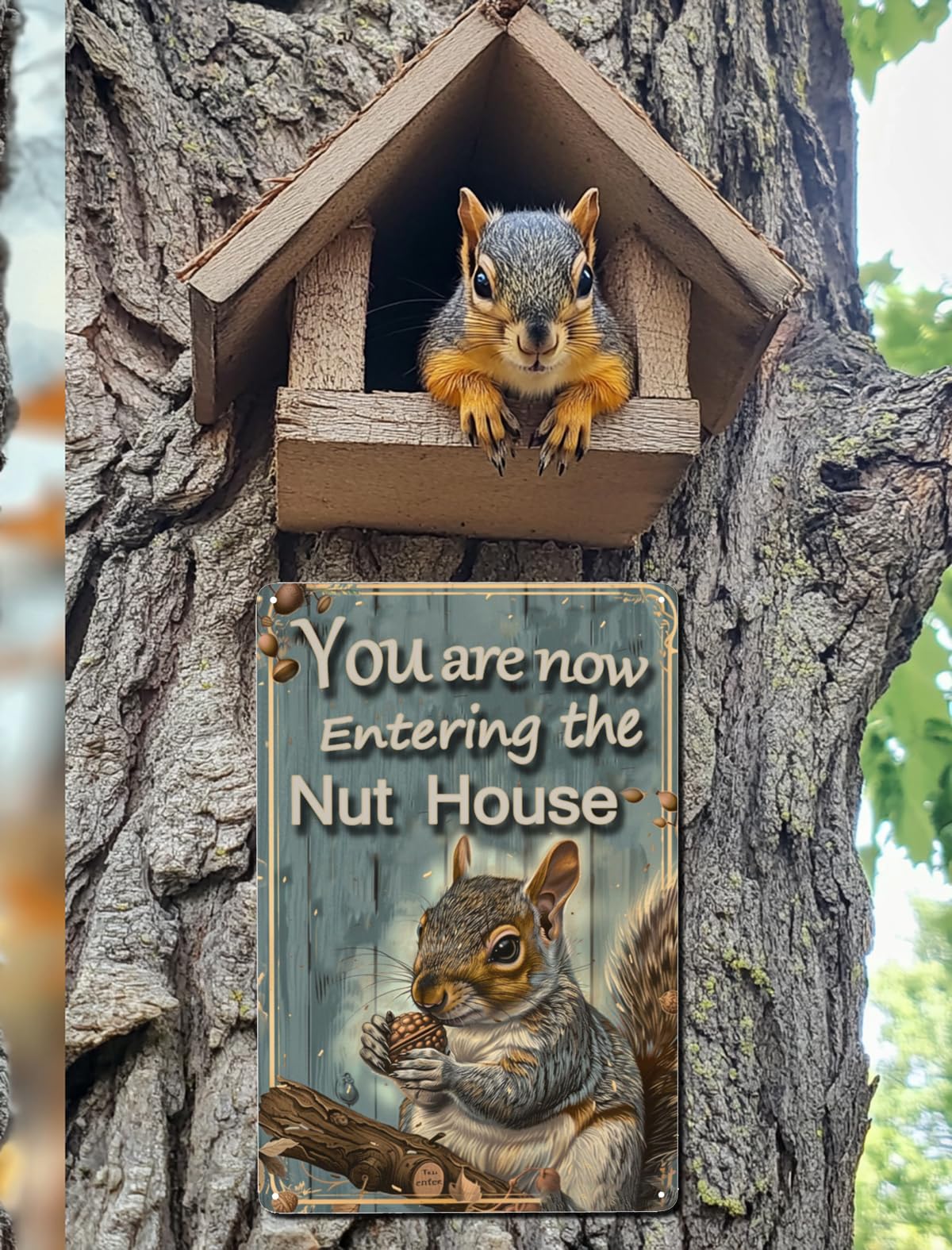 DAYOUER Christmas Squirrel Decor, Squirrel Gifts For Women
