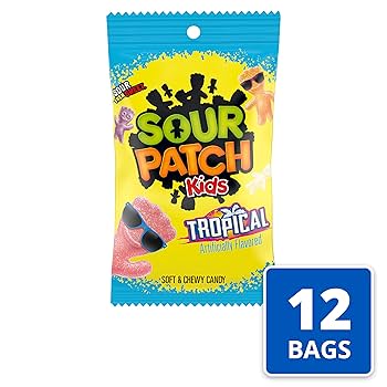 Amazon.com : SOUR PATCH KIDS Tropical Soft & Chewy Candy