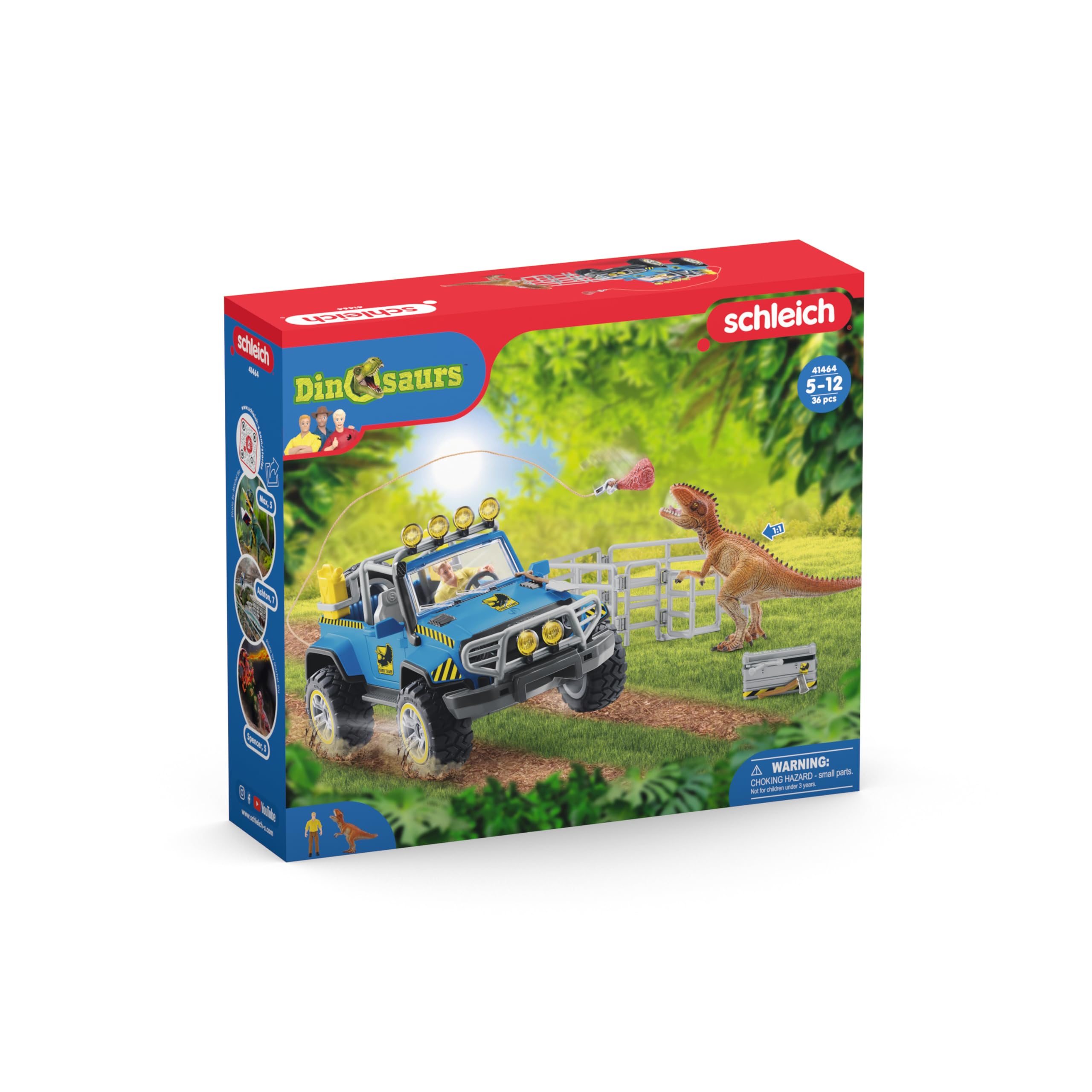 Schleich 41464n Playset Todoterreno con asentamiento de Dinosaurios