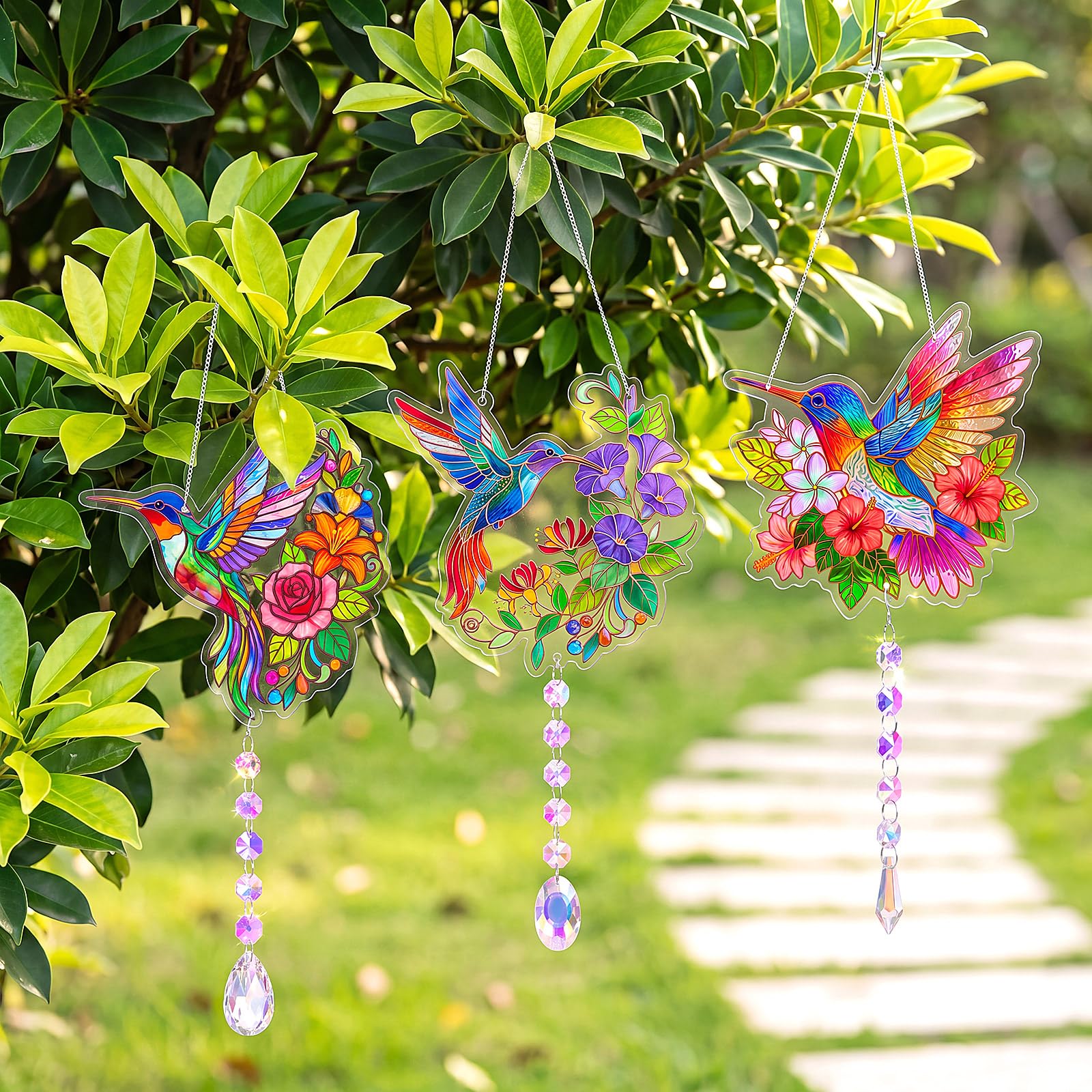 36 pz Suncatchers artigianato kit fai da te arte pittura macchiata