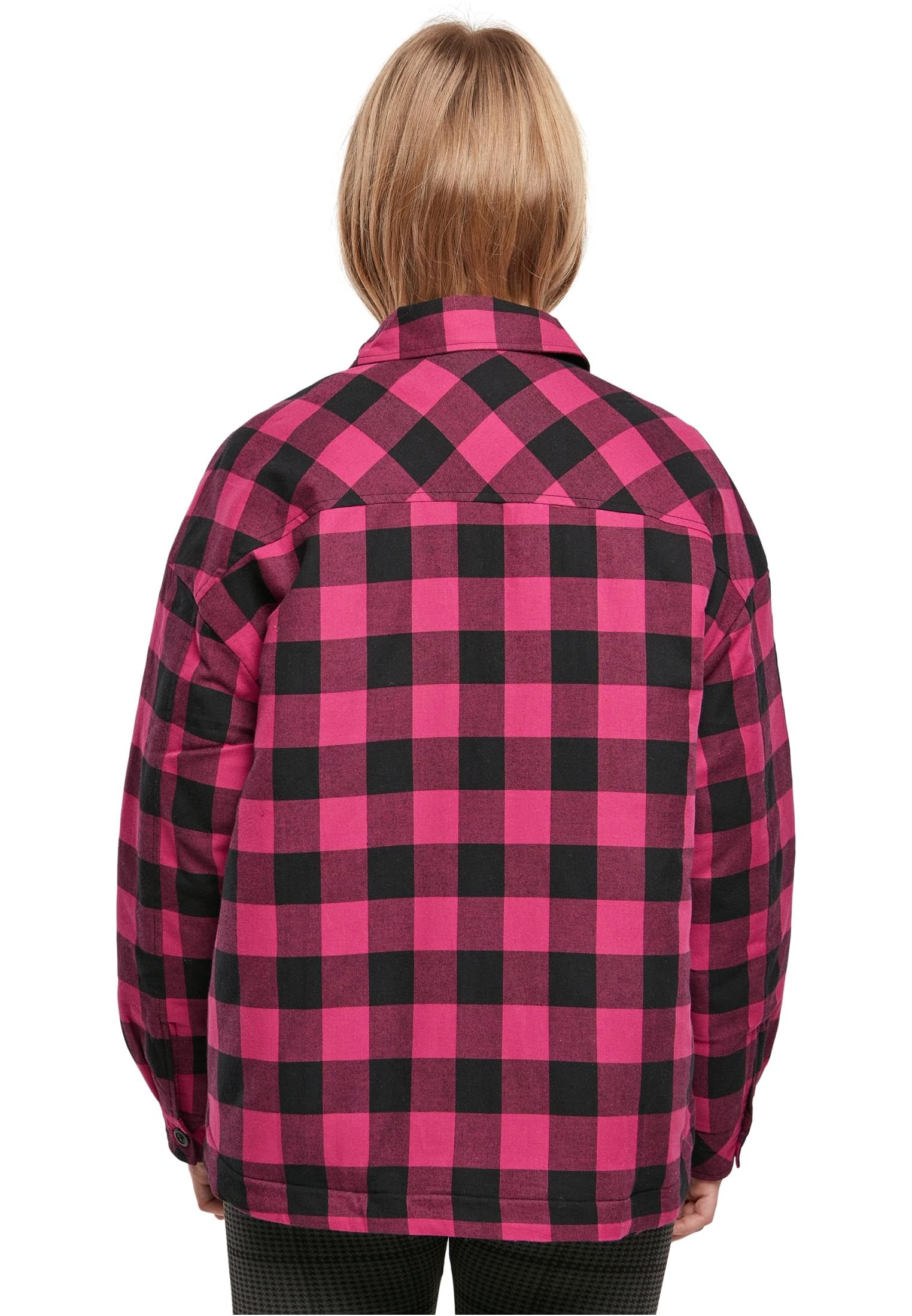 Urban Classics Damen Ladies Flanell Padded Overshirt