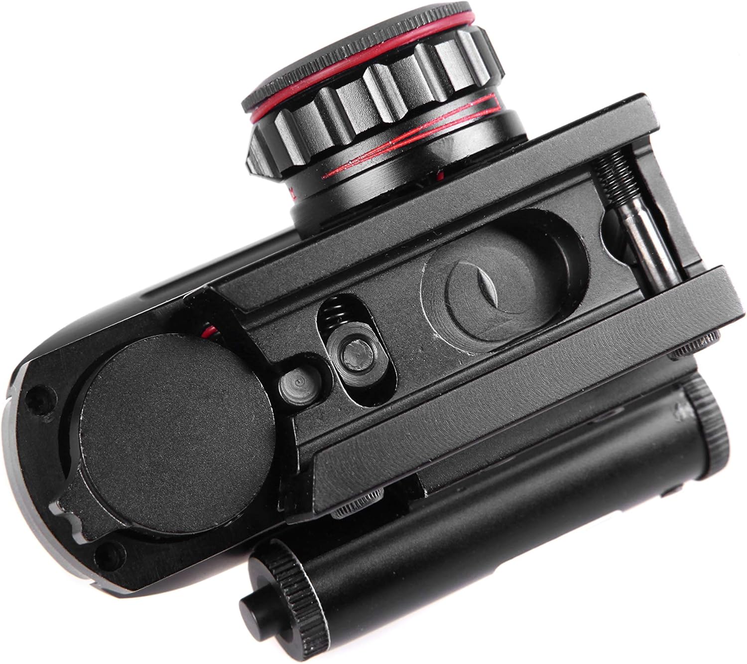 Red & Green Dot Sight, 4 Reticles Reflex Sight Fits Picatinny Rail, Brightness Adjustable