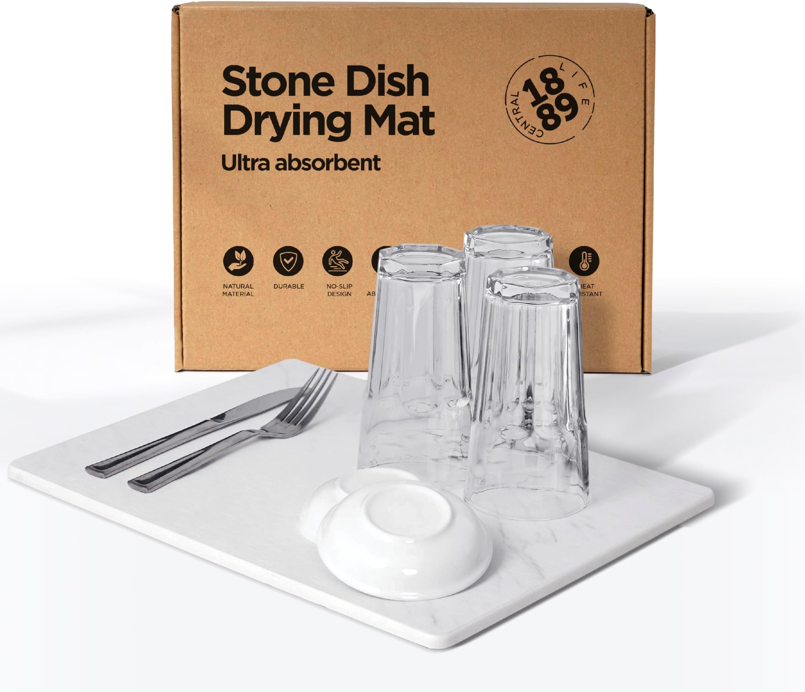 Stone Dish Drying Mats for Kitchen Counter Stone Dish