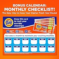 Vista 7 de Limpiador de lavadora de Tide, limpiador de lavadora con Oxi para lavadoras de carga frontal y superior, eliminador de residuos y olores profundos