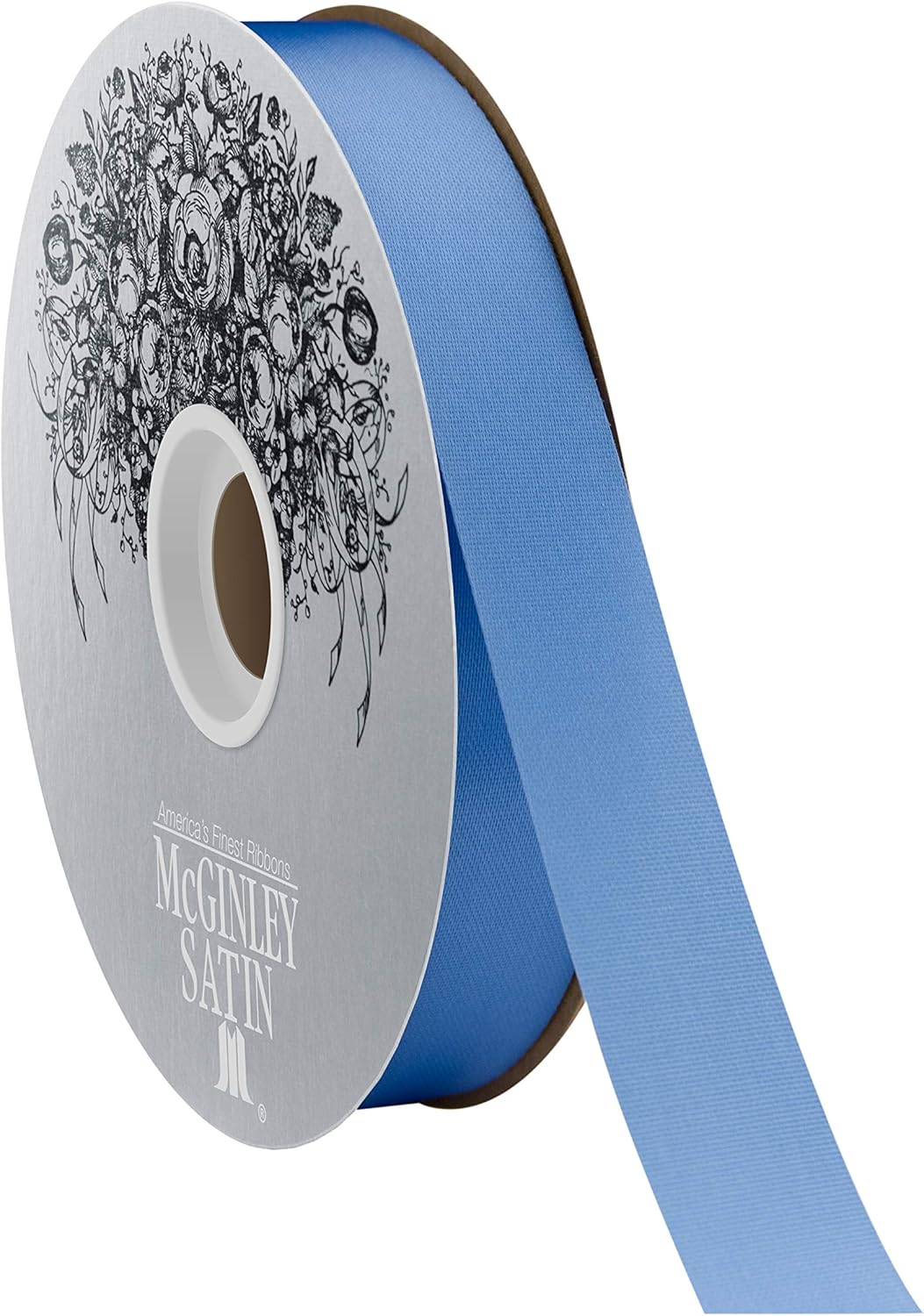 McGinley Mills 7/8 W Acetate Satin Ribbon, Columbia Blue, 100 Yard Spool
