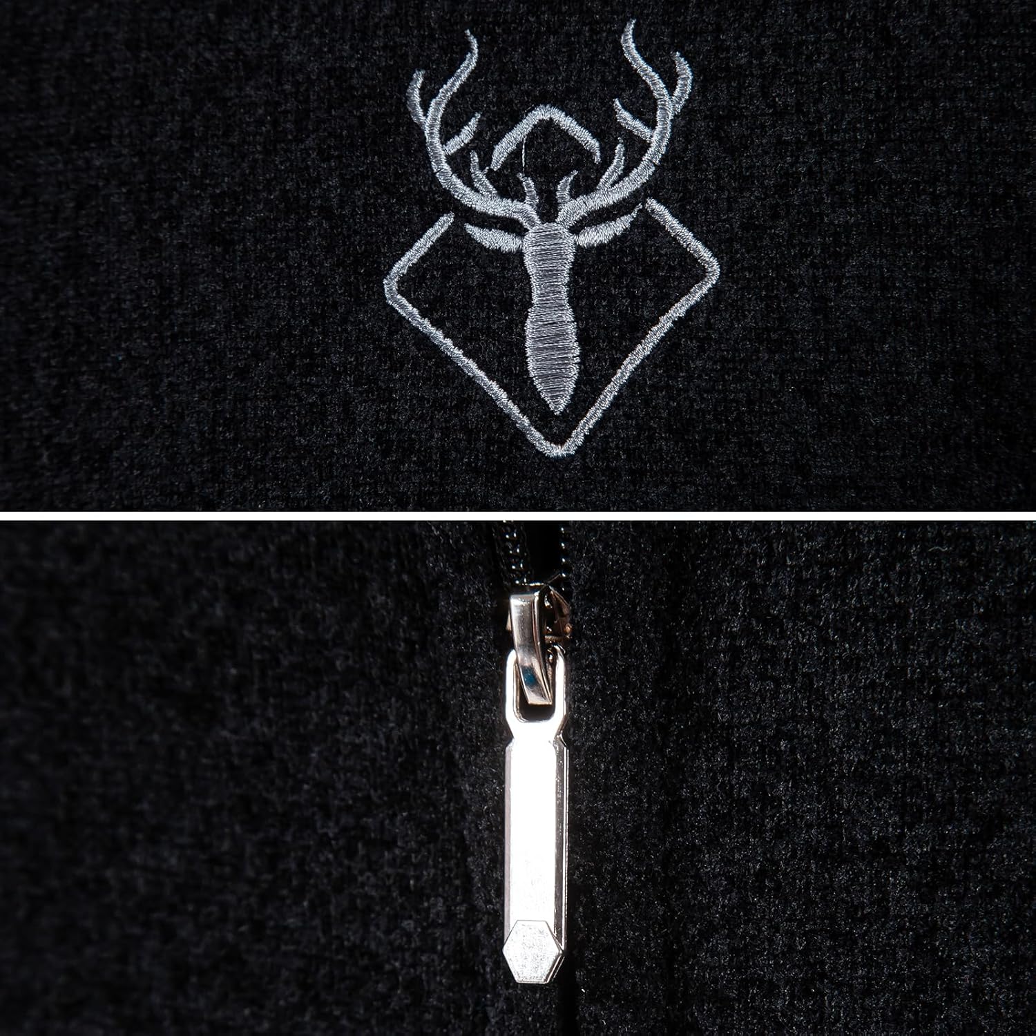 Mylldey Mens Casual Full Zip Cardigan Sweaters Cable Knit Jacket Sweater Men, US Size - Image 5