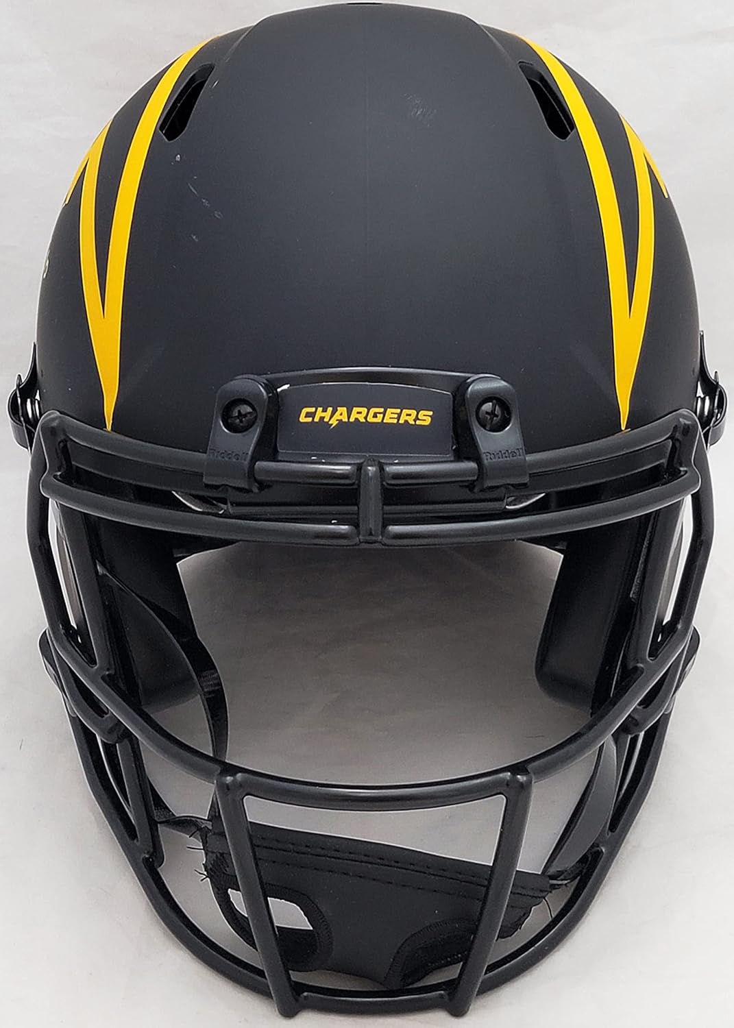 Justin Herbert Autographed Eclipse Black Full Size Authentic Speed Football Helmet "2020 N.F.L Rookie Of The Year" (Scuffed) Beckett BAS Witness Stock #206931