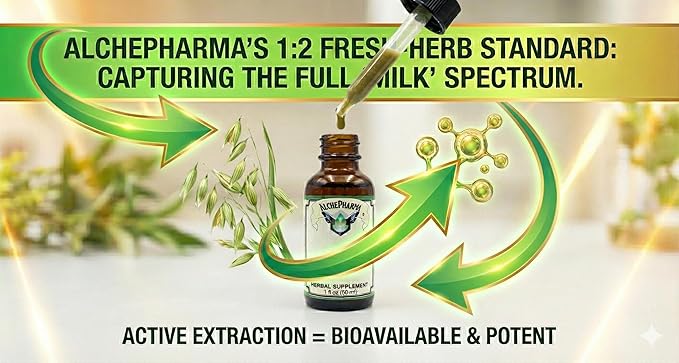 Extracto Líquido de Avena Orgánico AlchePharma 3 oz miniatura 8