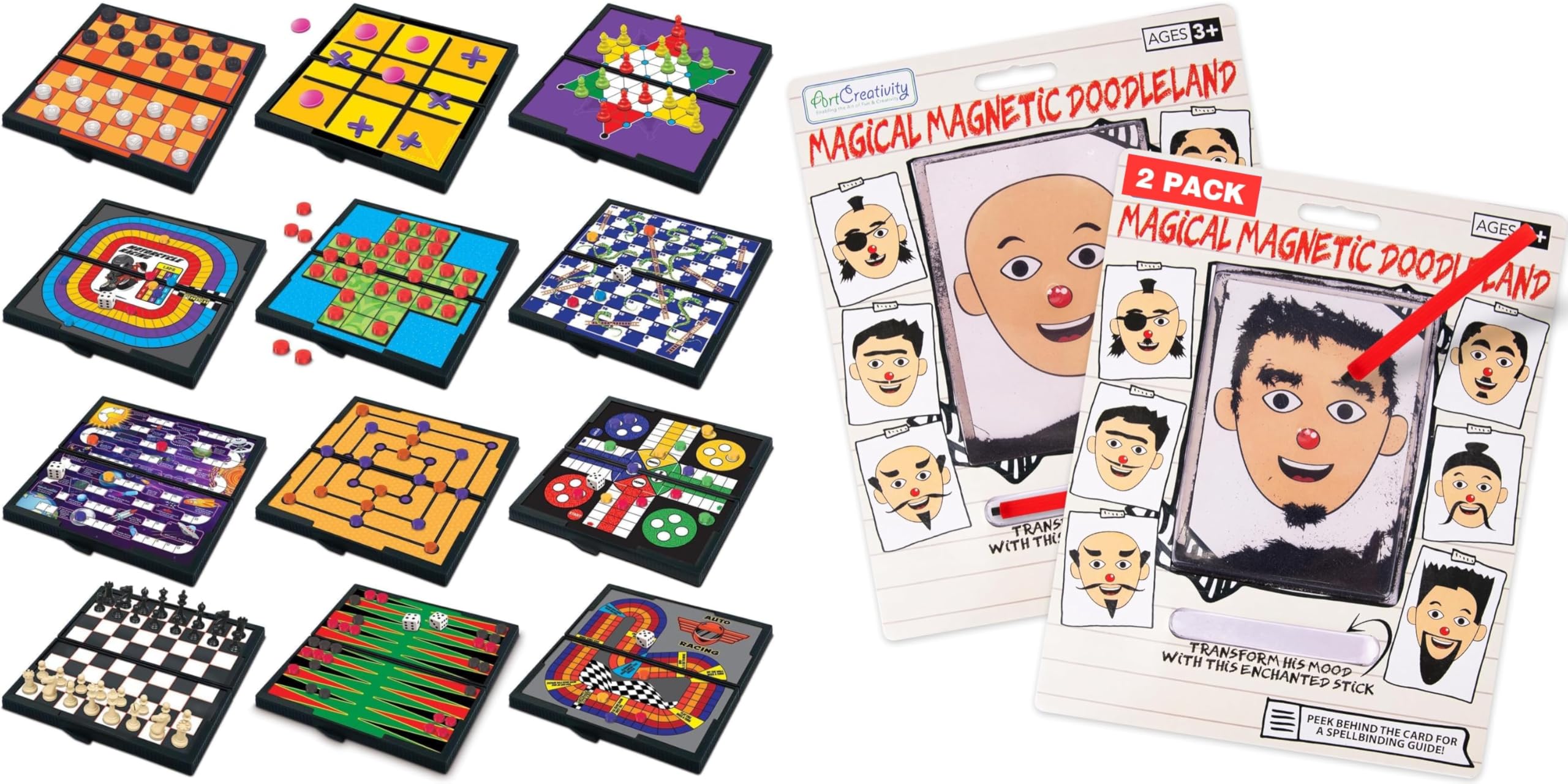 Amazon.com: Gamie Travel Game Set Includes 12 Retro Fun Games - 5