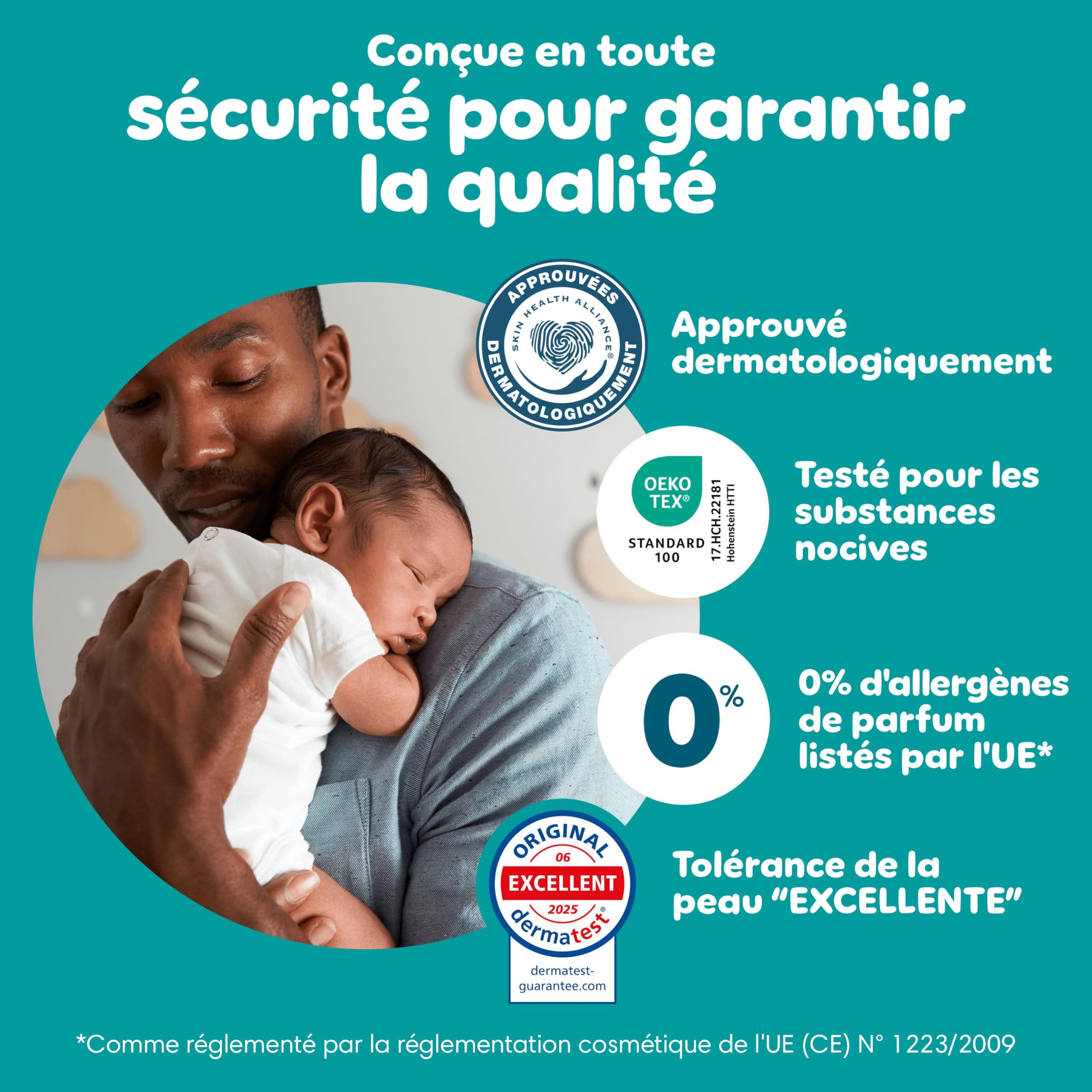 Pampers Baby-Dry Pants Taille 4, 94 Couches-Culottes, 9kg-15kg, Protection 360° contre les fuites jour et nuit