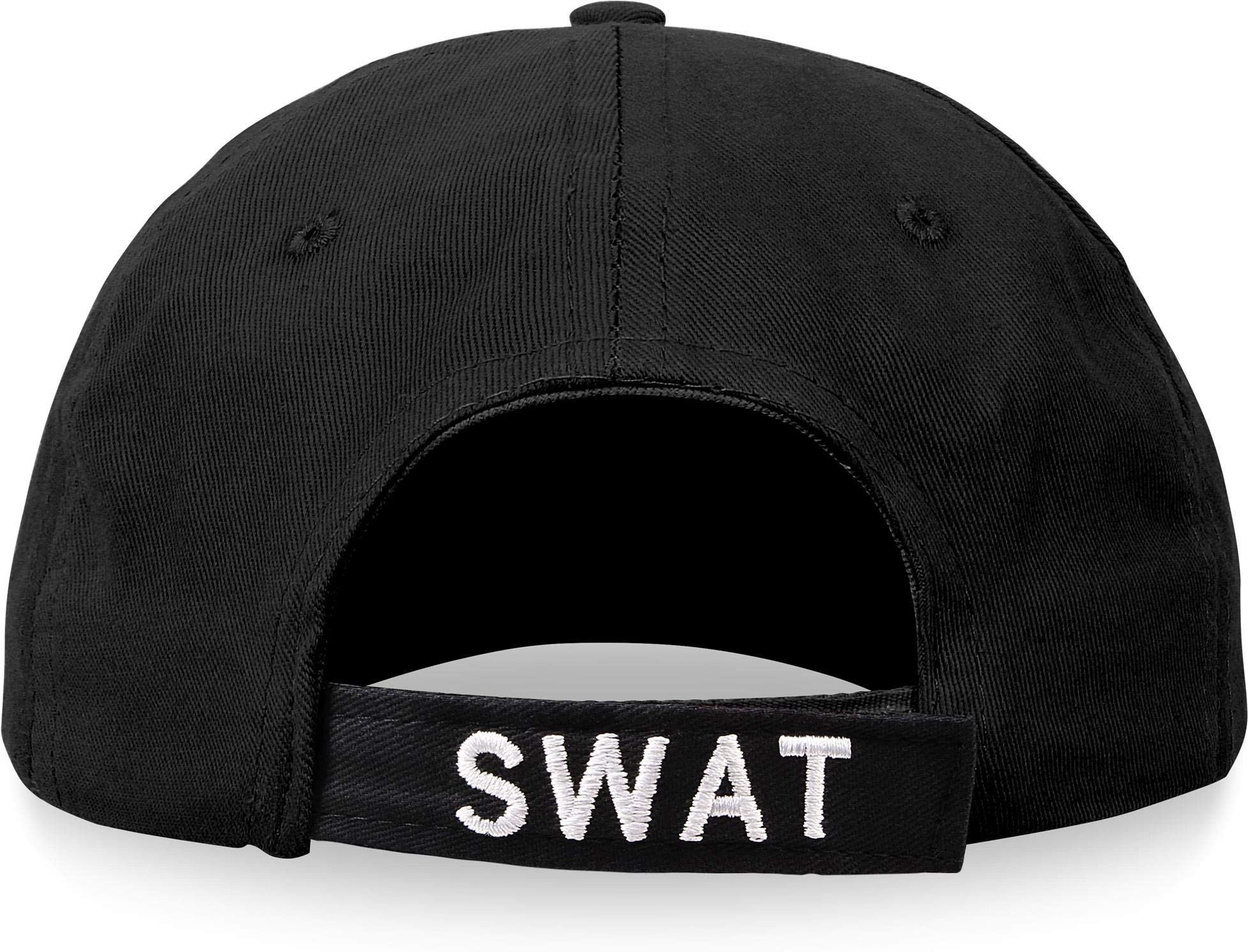 normani Unisex Erwachsenen Kostüm für Damen und Herren - Faschingskostüme Karnevalkostüm SWAT FBI Police Security Kostüm - Einsatzweste - Holster - Cap - Patch - Handschellen
