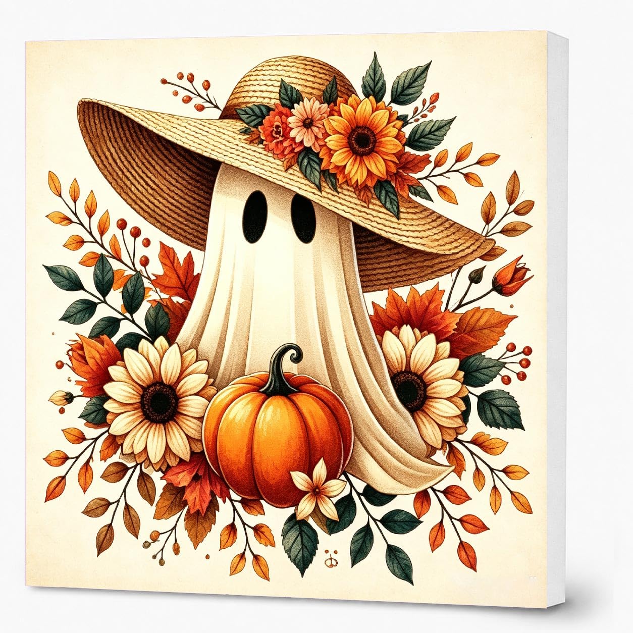 Ghost Pearl Painting Kits for Adults with Frame,Pearl Art Kit 10x10inch