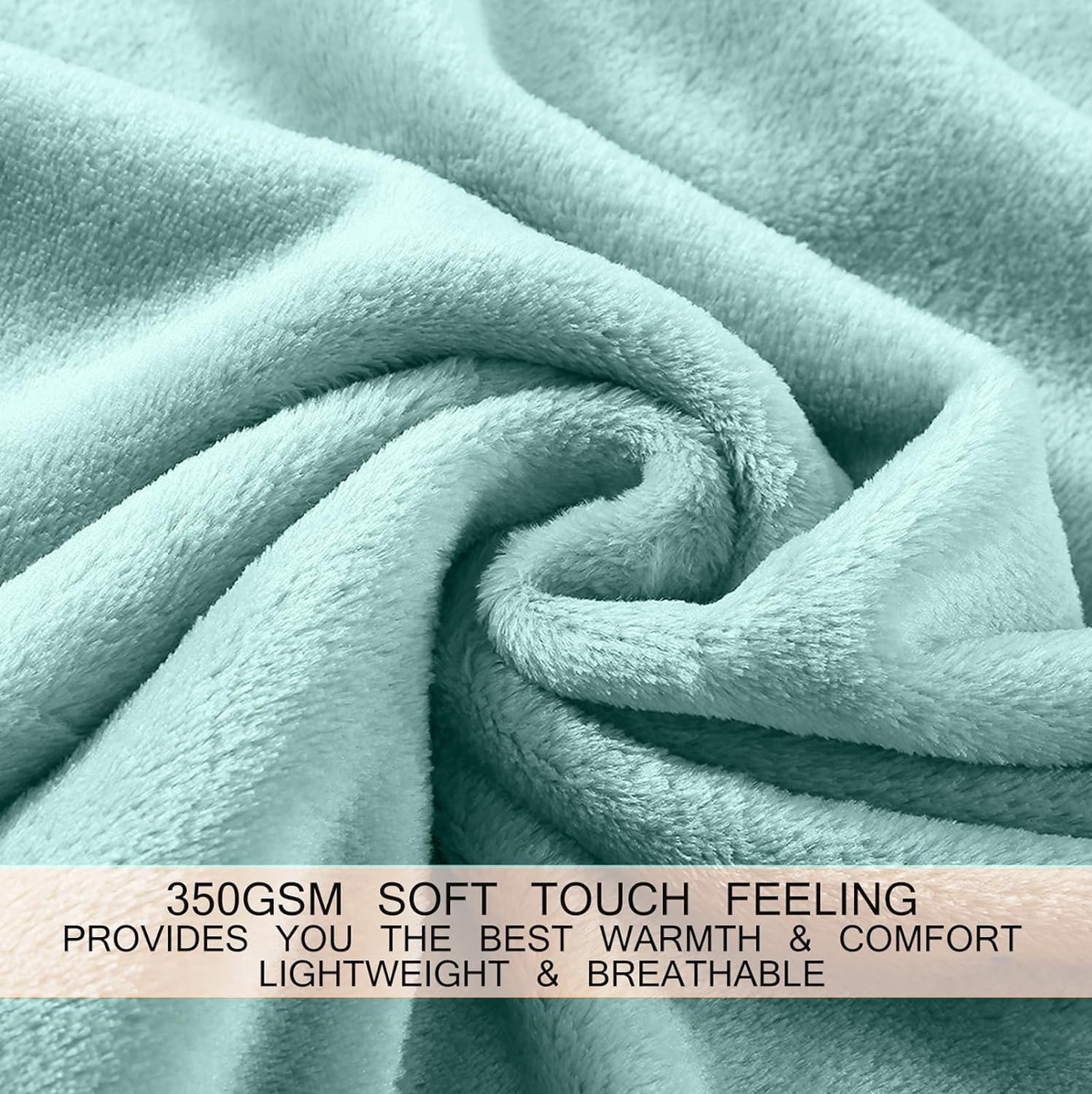 HOZY Super Ultra Soft Flannel Fleece Blanket Large Fluffy Warm Throw Over Bed Sofa Settee - Image 4