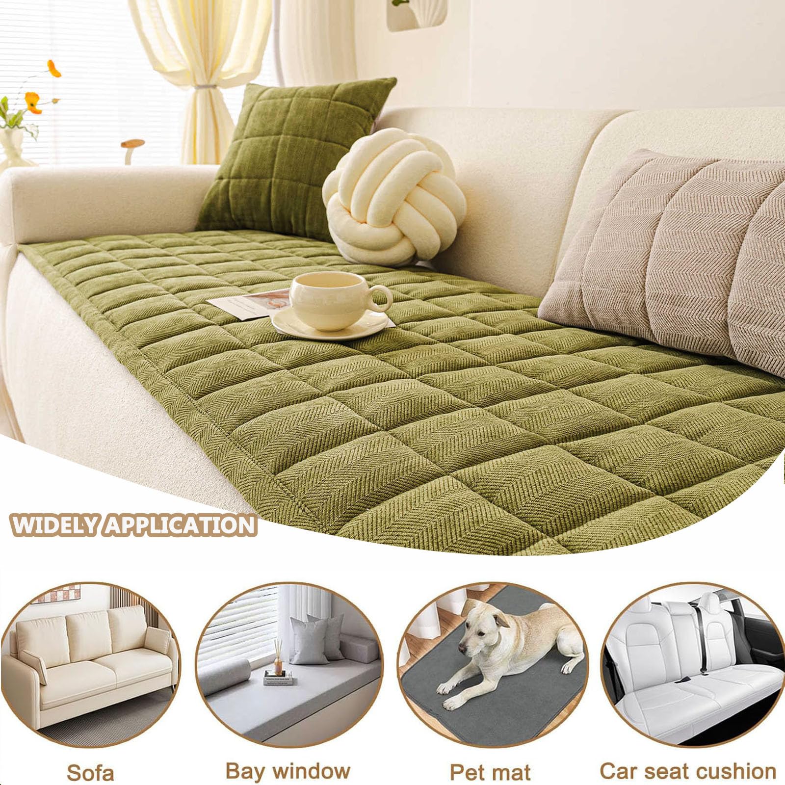 Housse De Canapé éPaisses 2 3 4 1 Places,Anti-Taches Couvre Protege Coussin