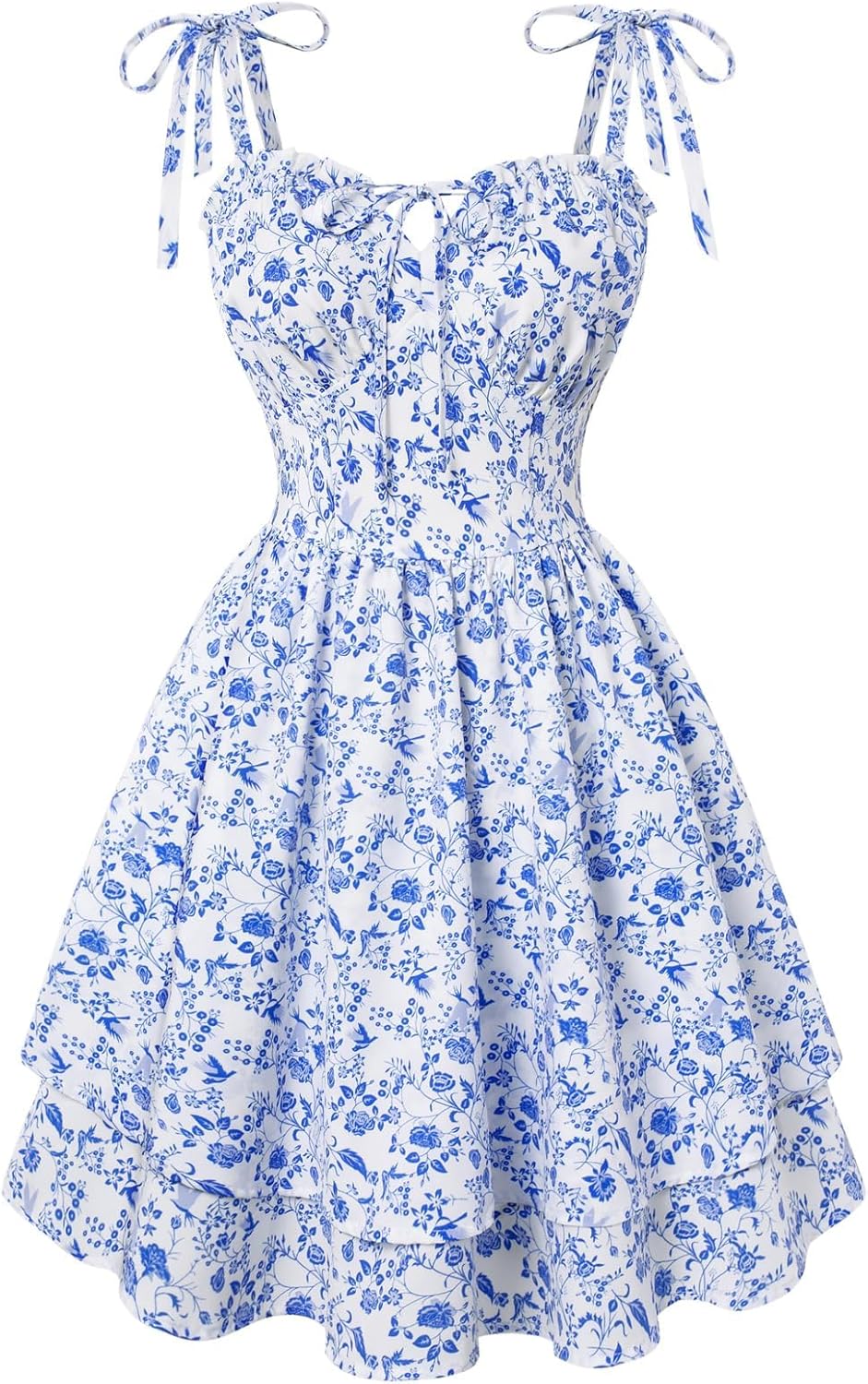 Scarlet Darkness Floral Mini Dress for Women Teens Summer 2026 Fairy Corset Sundress Graduation Dresses