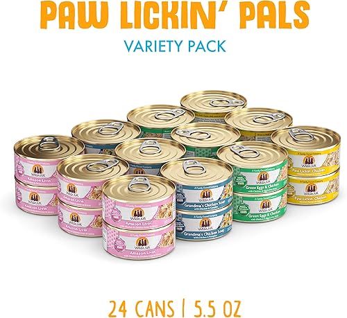 Miniatura 2 de Weruva Paw Lickin' Pals Comida clásica para gatos, paquete variado, comida húmeda para gatos, latas de 5.5onzas, paquete de24