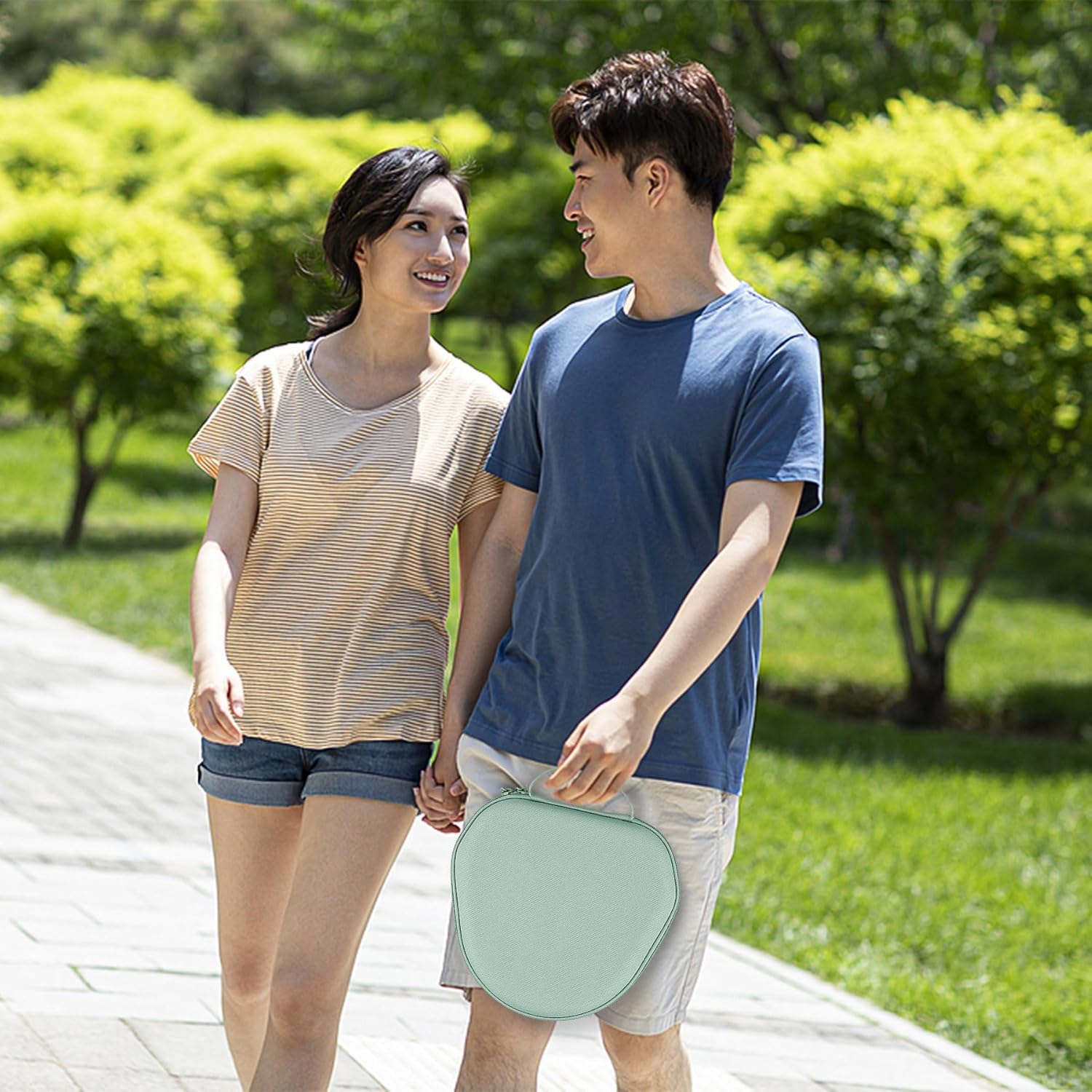 khanka Hard Carrying Case for Apple AirPods Max Wireless Over-Ear Headphones,Green Case - Image 9