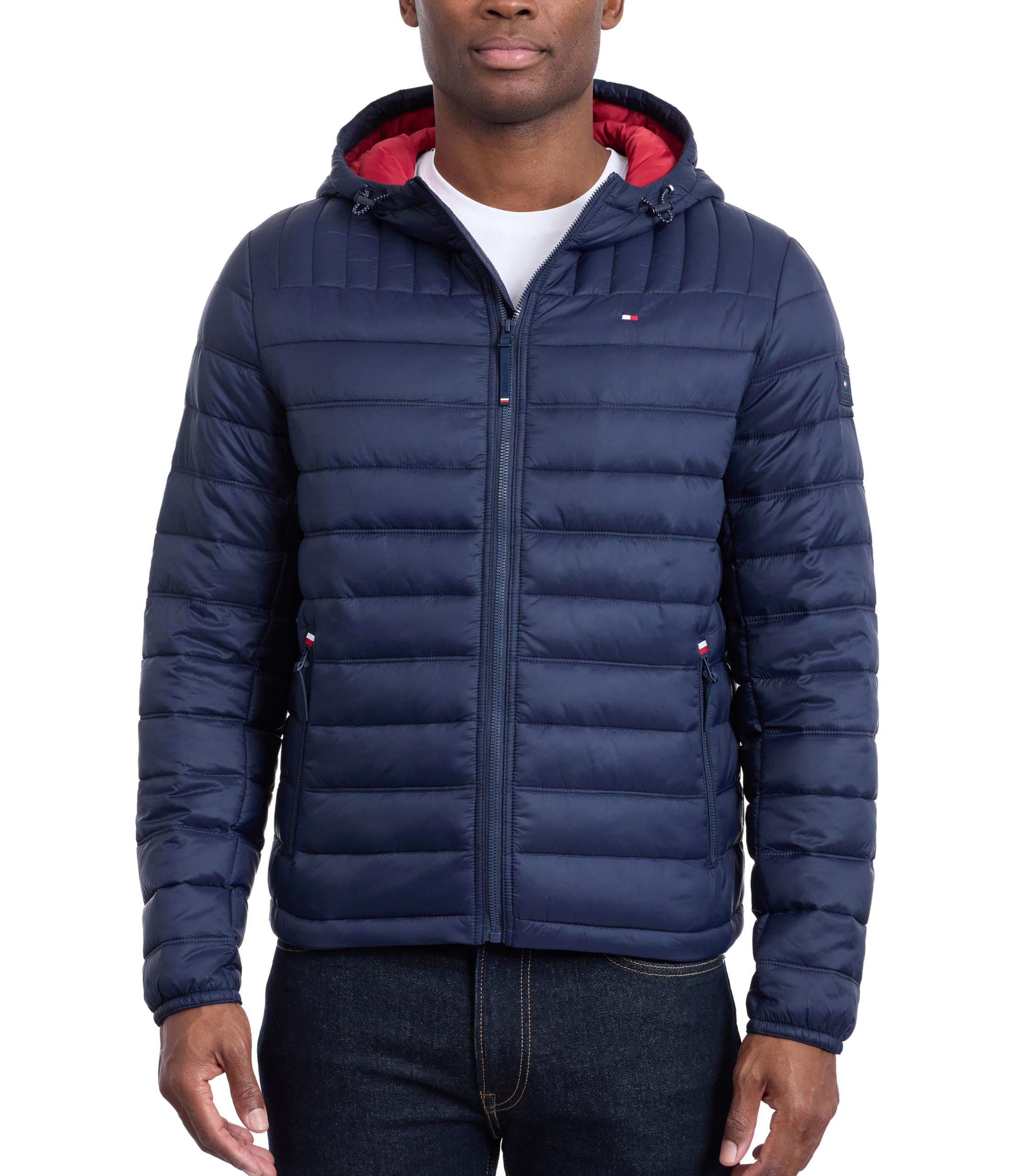 Tommy Hilfiger Men's Down Alternative Hooded Puffer Jacket (Standard and Big &amp; Tall)