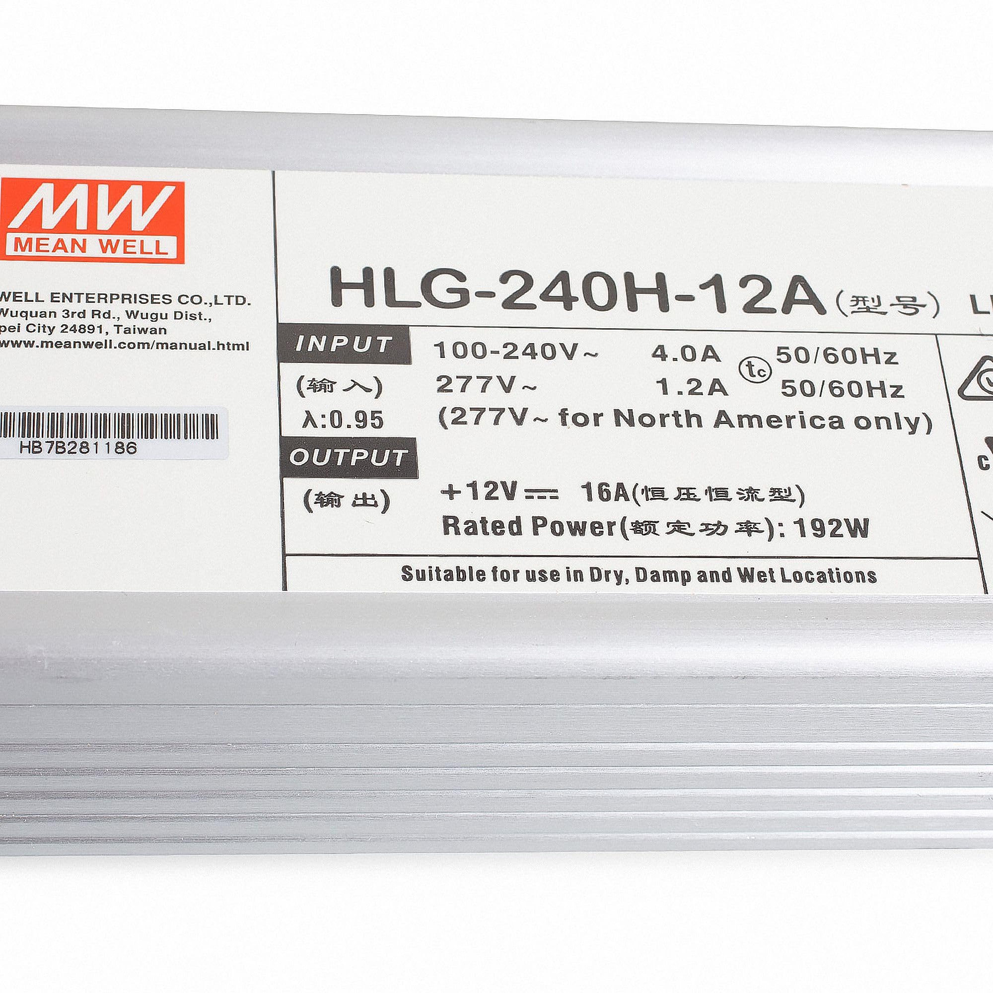 MeanWell HLG-150H-12A 12V, Metall, Einbau, 150W, wassergeschützt
