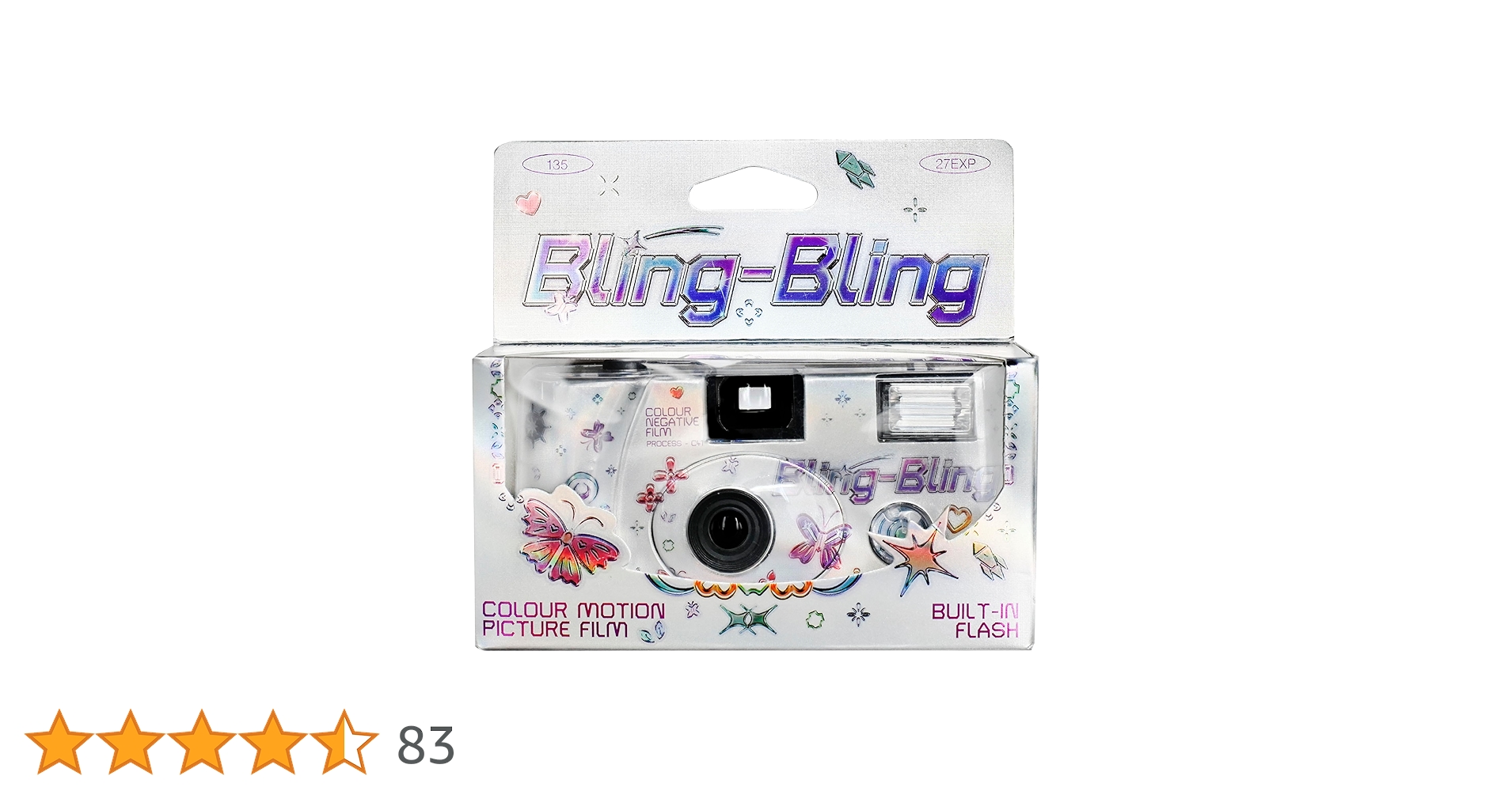 フィルムカメラ mandarin Amazon | Retocolor Bling-Bling 400 35mm 使い捨てフィルム