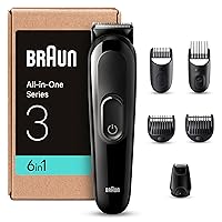 Braun Regolabarba Tagliacapelli Uomo Rasoio Elettrico Barba, 6