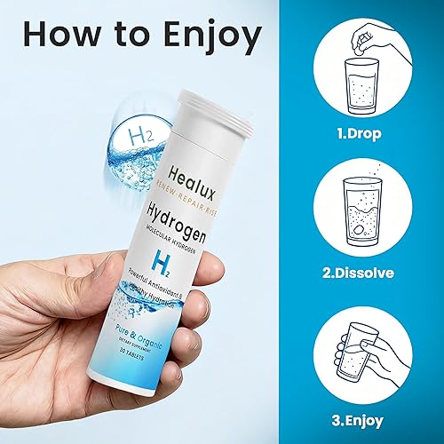 Miniatura 4 de Tabletas de agua de hidrógeno de 12 PPM Tabletas moleculares de H con magnesio Soporte antioxidante probado en laboratorio para energía, salud