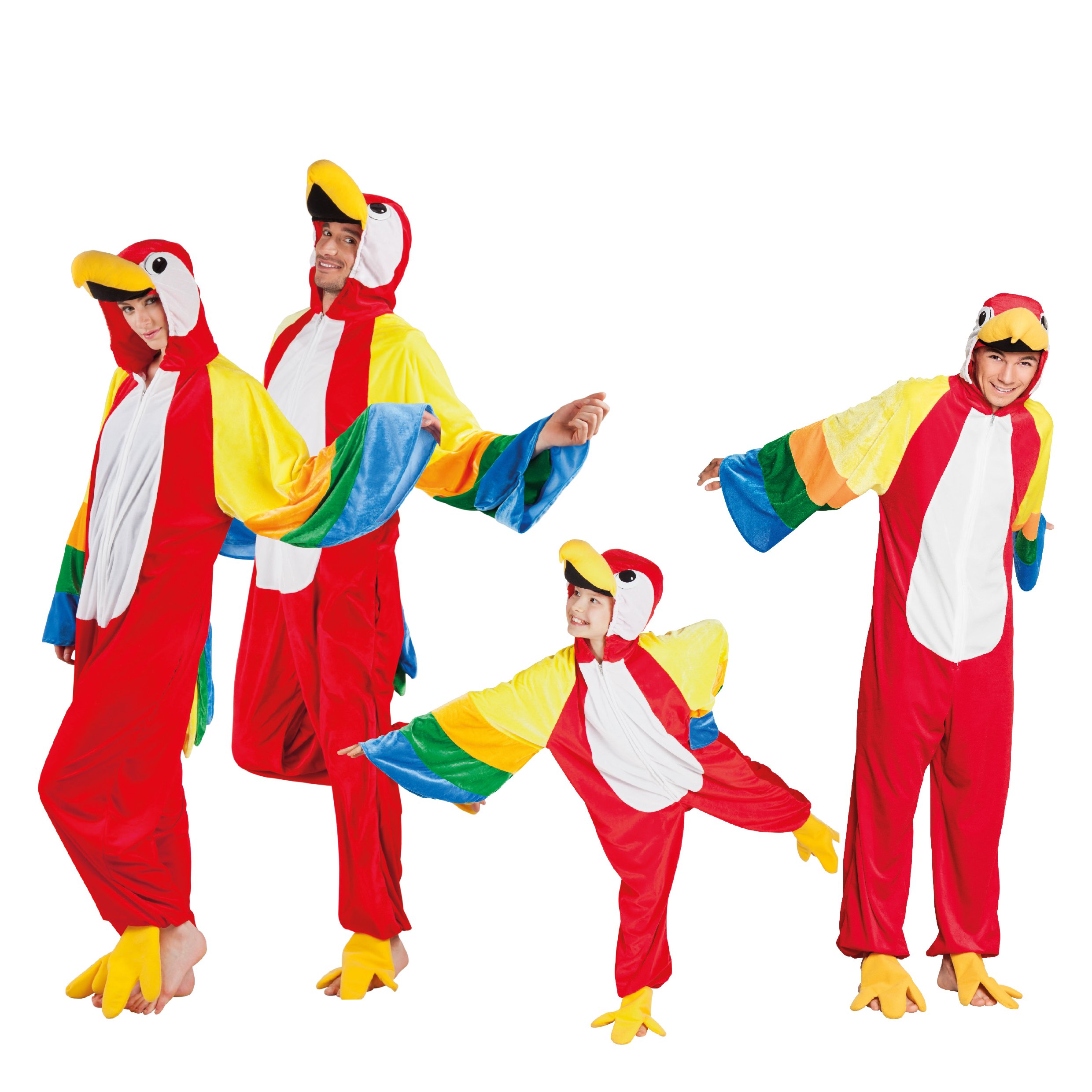 Boland - Disfraz de loro para niños con bolsillos