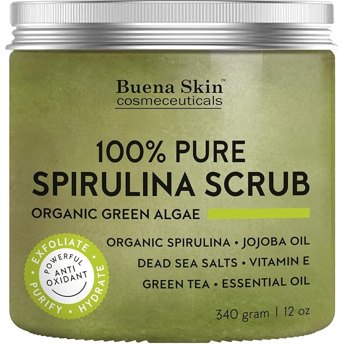 Buy Antifungal Spirulina Body Scrub Anti Bacterial Green Algae By
