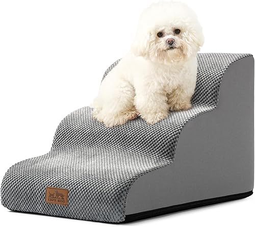COZY KISS Escaleras para perros pequeños, escaleras para mascotas, juguetes para camas altas y sofá, rampa para mascotas para perros y gatos