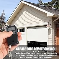 Vista 6 de Kingdder 6 unidades universales 890MAX para puerta de garaje, control remoto compatible con Chamberlain LiftMaster de 3 botones para apertura