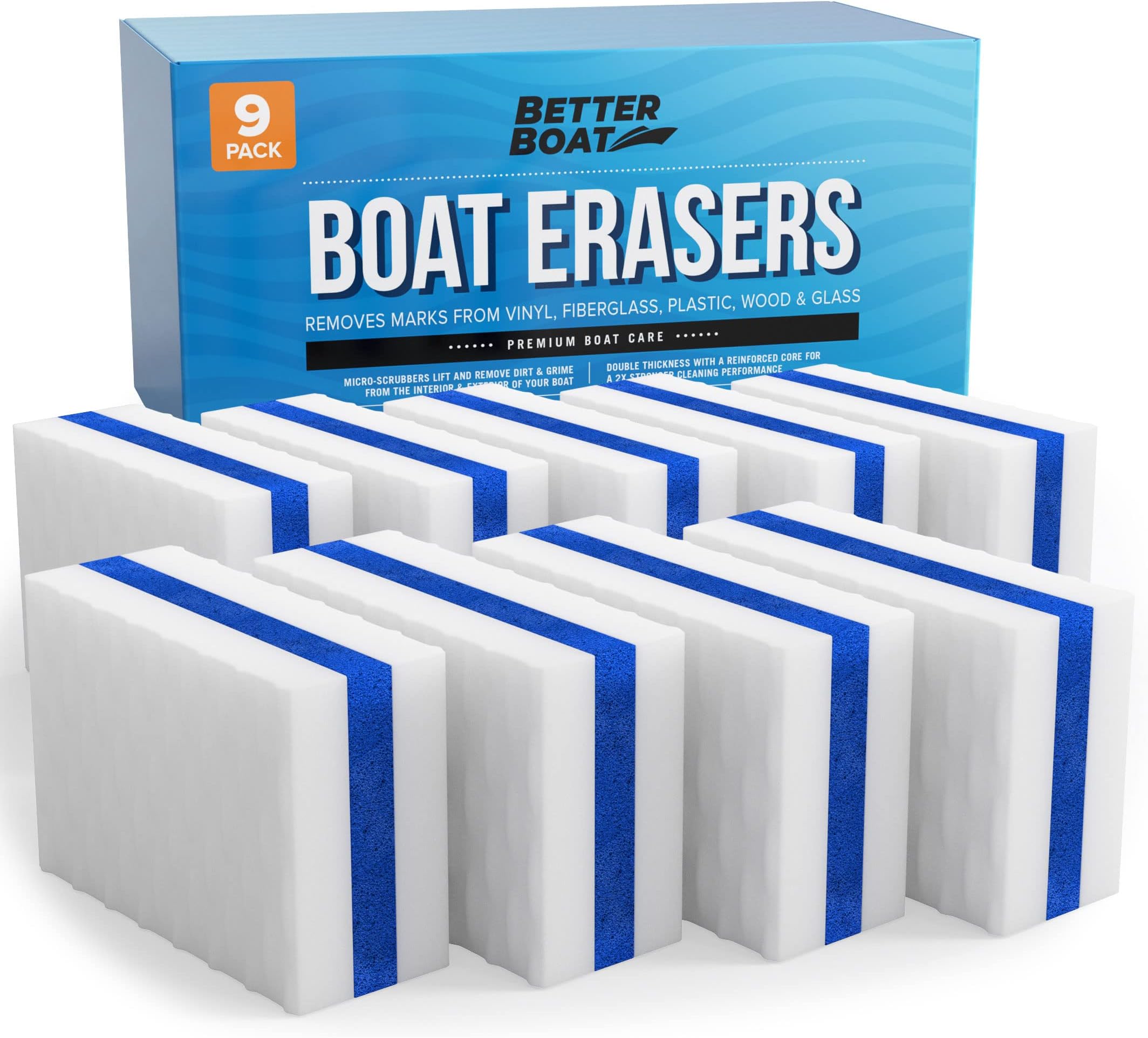 Better Boat Premium Scuff Erasers | ing Accessories Gifts for Cleaning Accessories or Gift for Pontoon Fishing Jon s Decks Vinyl Cleaner Hull Cleaner Gadgets for Men and Women