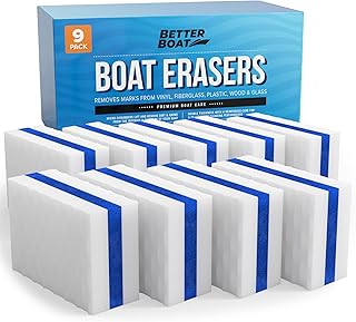 Premium Boat Scuff Erasers, Boating Accessories for Cleaning, Gift for Pontoon, Fishing, Jon Boats, Decks, Vinyl and Hull Cleaner, Gadgets for Men and Women