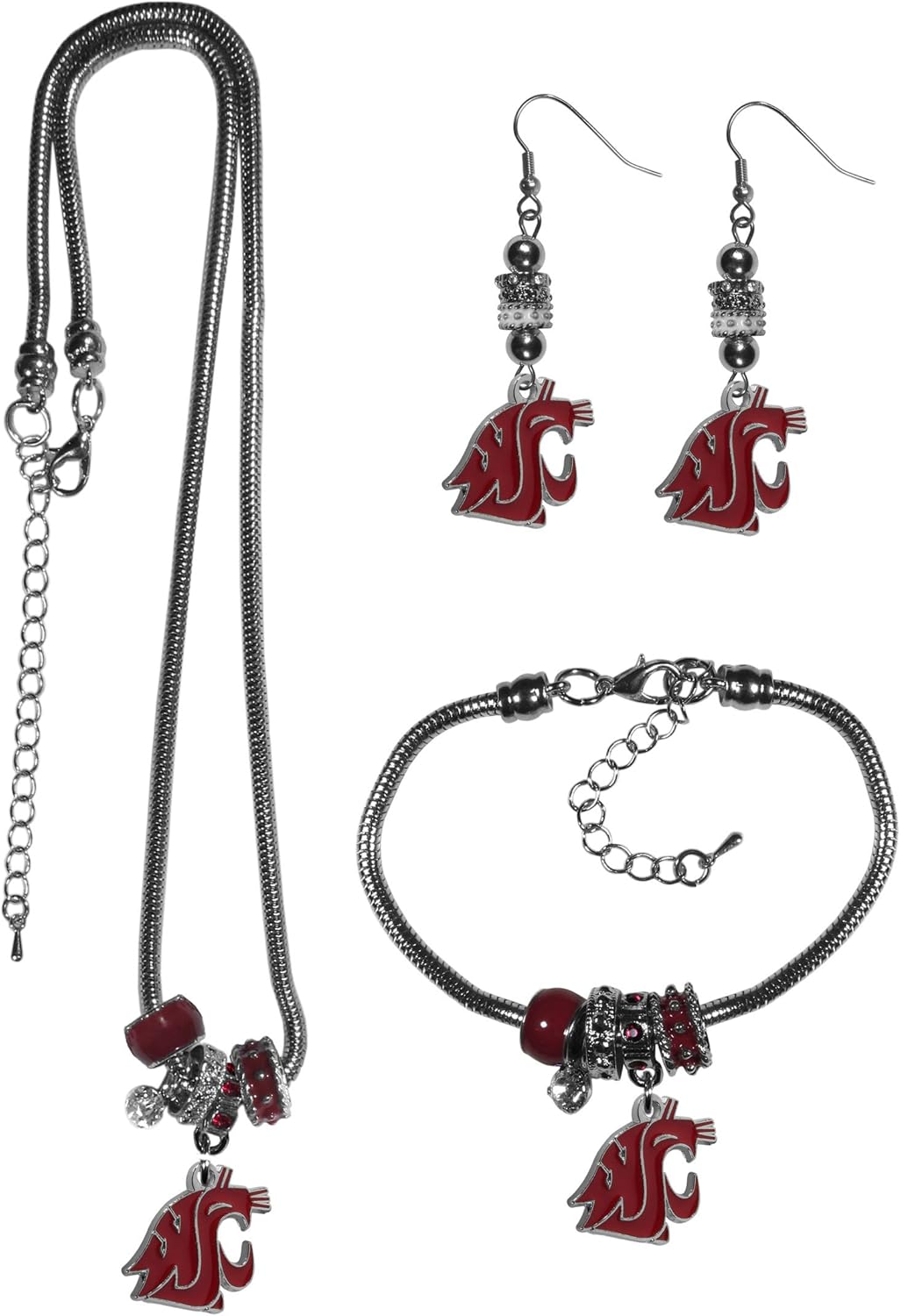 NCAA Women's Euro Bead Jewelry 3 Piece Set