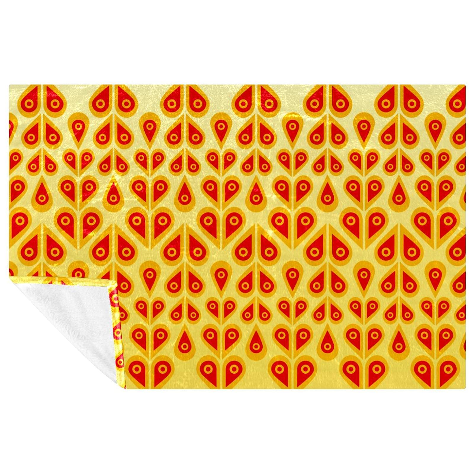 Couverture douce de luxe motif queue de paon plaid chaud haut de gamme