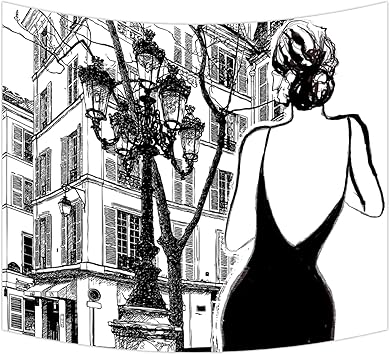 Amazon Co Jp 黒と白のパリのエレガントな女性 タペストリー 壁掛け おしゃれインテリア 壁飾り小物 美しい間仕切りカーテン 多機能 布ポスター 雰囲気変わる自宅やお店の装飾 新居祝い個性プレゼント 撮影用 背景壁紙取り外し可能 玄関 浴室 掛け物 180x180cm 71x71in Amazon Co Jp 黒と白のパリのエレガントな女性 タペストリー 壁掛け おしゃれインテリア 壁飾り小物 美しい間仕切りカーテン 多機能 布ポスター 雰囲気変わる自宅やお店の装飾 新居祝い個性プレゼント 撮影用 背景壁紙取り外し可能 玄関 浴室 掛け物 180x180cm 71x71in
