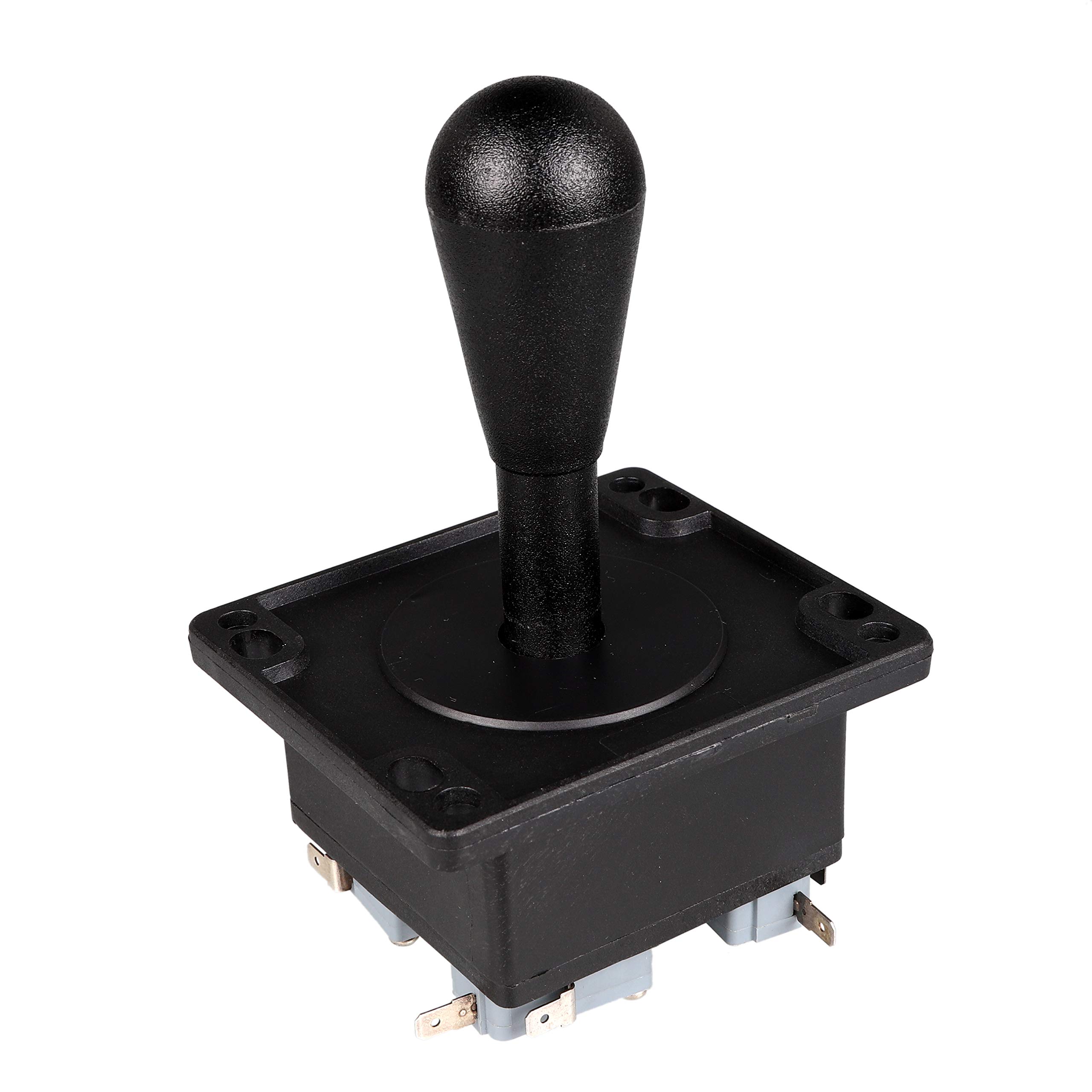 2 Player Gioco Arcade Fai da Te Kit Ellisse Ovale Happ Tipo di Joystick Maniglia + 18x Americano in Stile Arcade Pulsanti (Includere 1p 2p Start Pulsante) (Bianco e Nero)