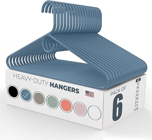 Miniatura 108 de Perchas de ropa resistentes fabricadas en Estados Unidos, paquetes a granel disponibles, plástico fuerte, perchas para chaquetas y abrigos