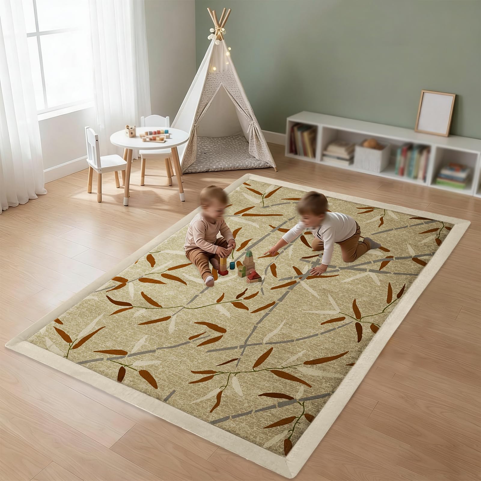 Baby Play Mat for Floor, 3 cm Thick Playmats for Babies, Soft Baby Rug Kids Playpen Mat for Crawling & Playing, Non-Slip Play Crawling mat for Nursery Baby, Soft Activity Floor Mat 60 x 180 cm
