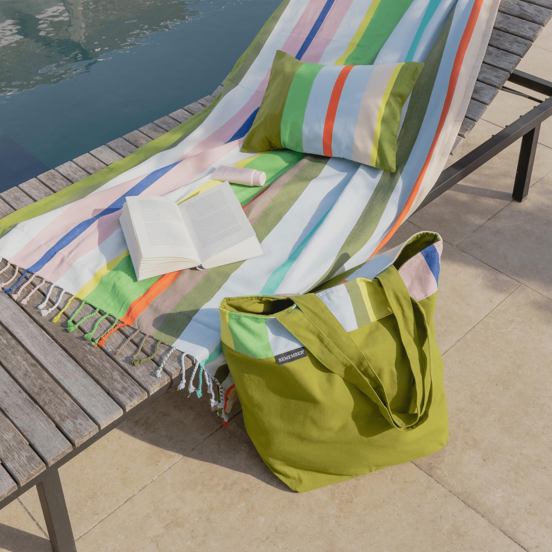Remember Cotton bag 'Pino' by, Green - Image 2
