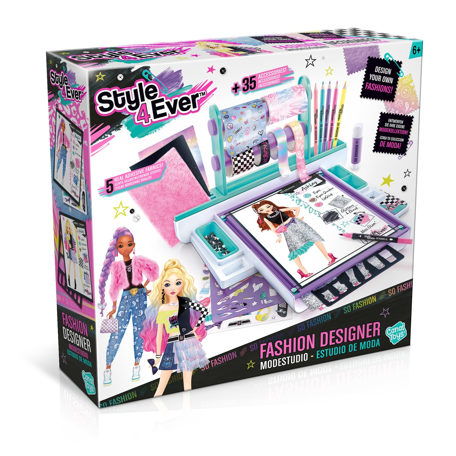 Fashion Designer Studio, Real Adhesive Fabrics, Design from Scratch