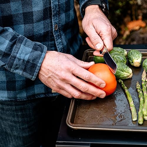 Miniatura 3 de Kershaw Parley - Cuchillo de bolsillo plegable manual con hoja estilo carnicero, diseño deslizante con níquel para uñas, hoja de 3.1 pulgadas y