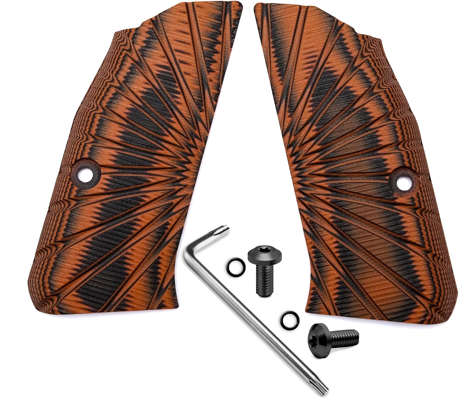 Guuun G10 Grips for Compact CZ Shadow 2 Tactical Slim Compact CZ-75 Grip Palm Sunburst Texture