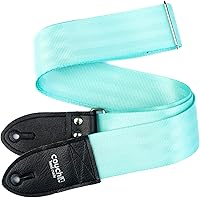 Vista 7 de Couch LA CORREA DE GUITARRA ORIGINAL DE CINTURÓN DE SEGURIDAD RECICLADO Fabricada en EE.UU. Correas de Guitarra (Todo Blanco)