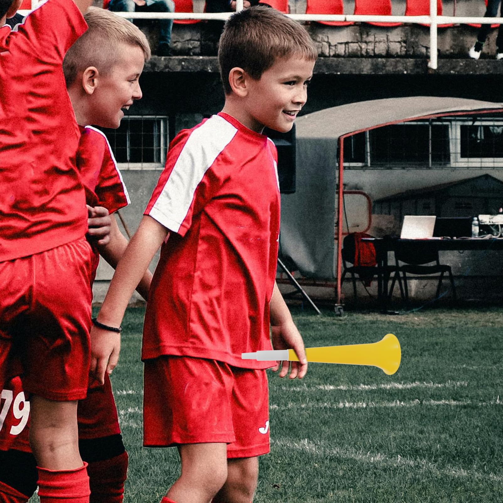 HANABASS 4pcs Soccer Horn Cheering Trumpets for Parties Sports Events Fun Activities for Exciting Playtime